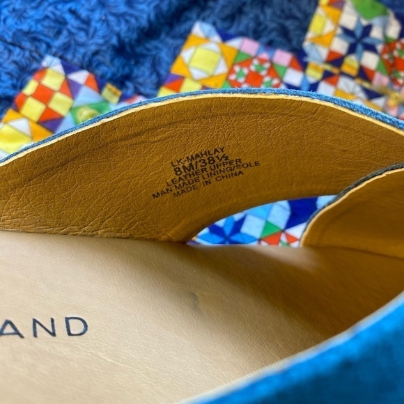 Lucky Brand Mahlay suede cross slides new with box 8 - Picture 3 of 5